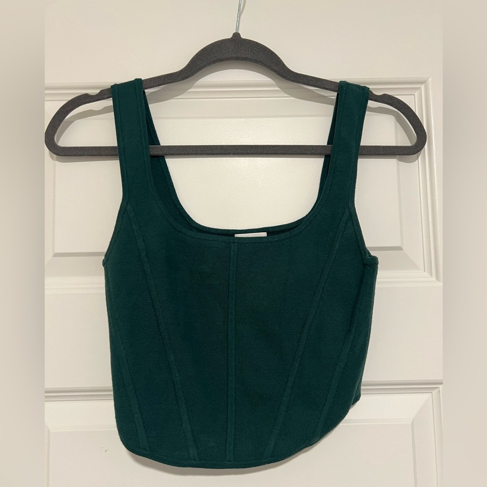 Aritzia Sculpt Knit Bustier Tank
